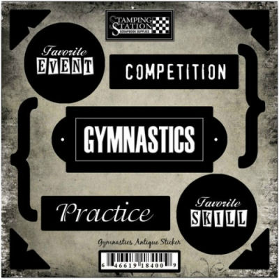 Stamping Station - Gymnastics Antique Stickers